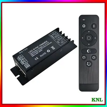 

LED Strip Light Controller RF Remote Mini Dimmer Single Channel Home Use Wireless Remote led SYNC Dimmer 12V 24V Memory Function