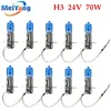 10pcs H3 Car Halogen Lamps 24V 70W Super White 6000K Xenon Dark Blue Bulbs Auto HeadLights Quartz Glass Car Light Source parking ► Photo 1/6