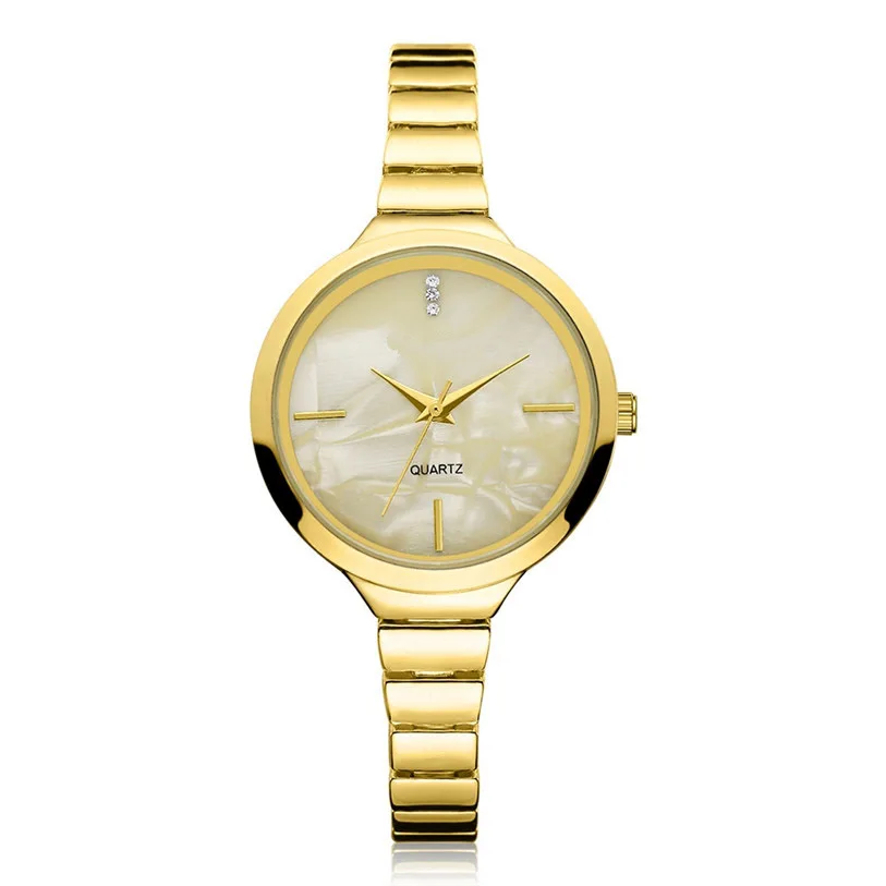 

New Metal Bracelet Quartz Bracelet Gold Bracelet Crystal Diamond Gold Watch Drop Shipping montre homme clock 71024