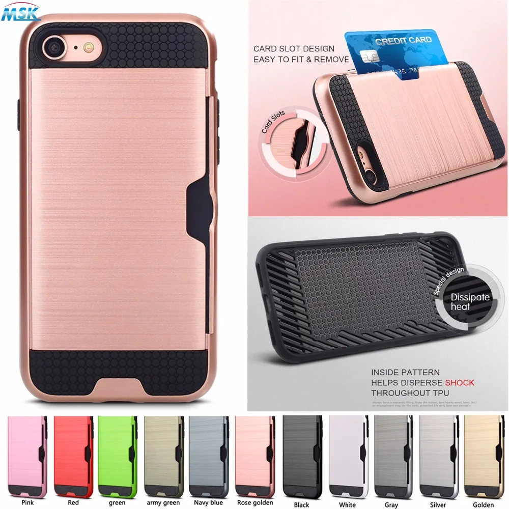 Для Apple iPhone 5S 6s 7 случай 2 в 1 жесткий Пластик ТПУ чехол для телефона A1533 A1633 A1660 A1661 Plus