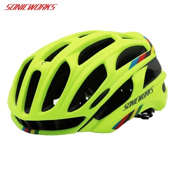 SONICWORKS-funda para casco de Bicicleta con luces LED, Ciclismo de Carretera para Bicicleta de montaña, para hombre y mujer, SW0002