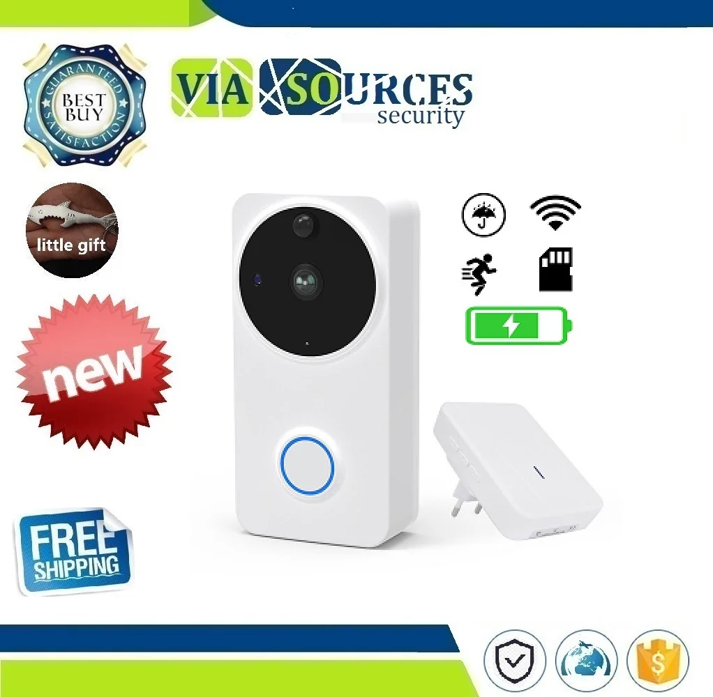 

CTVMAN Video Doorbell Door Intercom Waterproof Door Phone Wifi Battery Wireless Doorphone For Apartment Outdoor Doorbell Camera