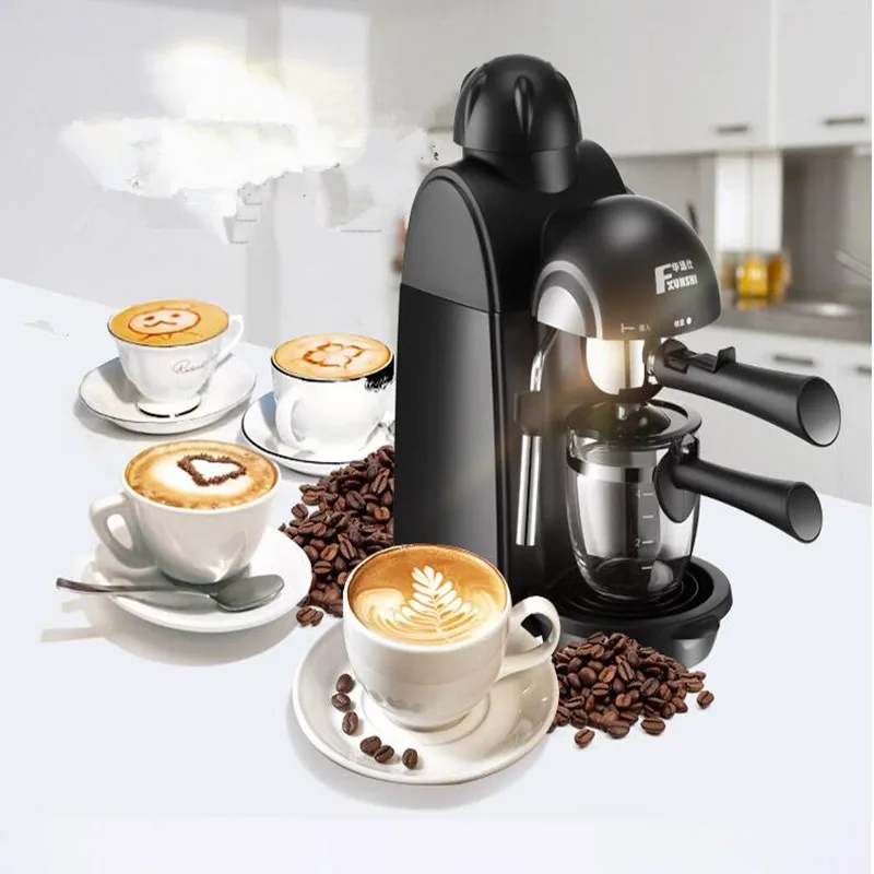 

220V Semi-automatic High Pressure Steam Coffee Machine Espresso Cappuccino Latte Moch Milk Foam Household EU/AU/UK/US Plug