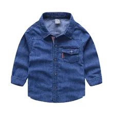 Boys T-shirts New Brand Children Clothing Full Solid Printed Kids Clothes Gentleman Boys T Shirts for 2-8 Years