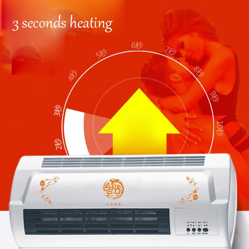 Warm Cool dual use Air Blower Electric heater fan bathroom wall hanging Warmer Ceramic Thermal heat