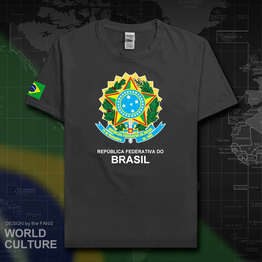 

Brazil Brazilian BRA t shirt men 2018 tees 100% cotton nation team jerseys country tshirt fans gyms clothing brasil tops 20