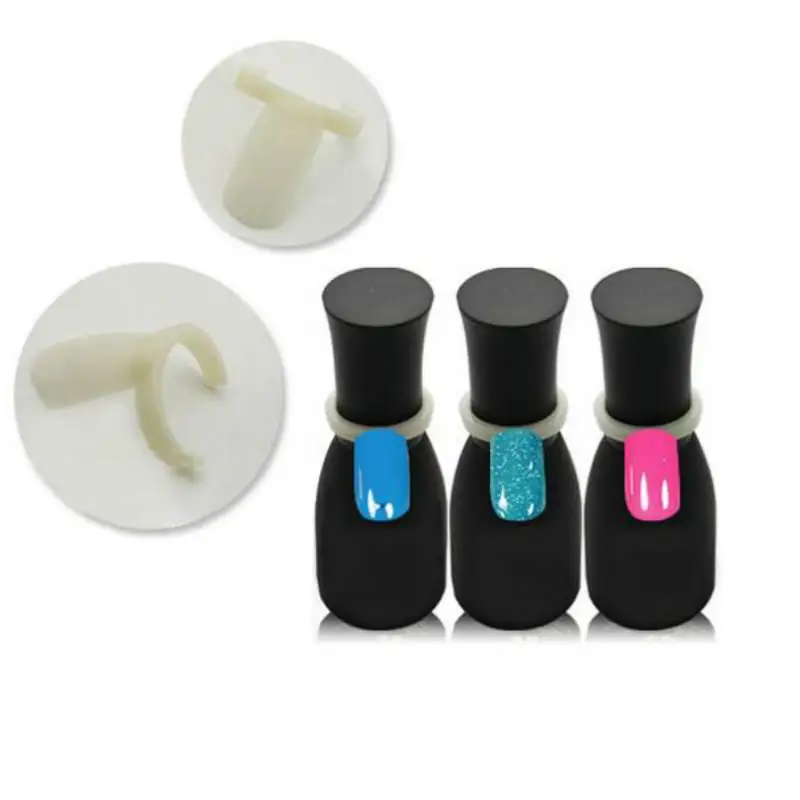 

50 Pcs/Set Nail Polish UV Gel Color Pops Display Natural Nail Art Ring Style Nail Tips Chart Full Nail