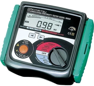 kyoritsu tester insulation 3007a continuity digital resistance 3005a 1000v 250v 500v