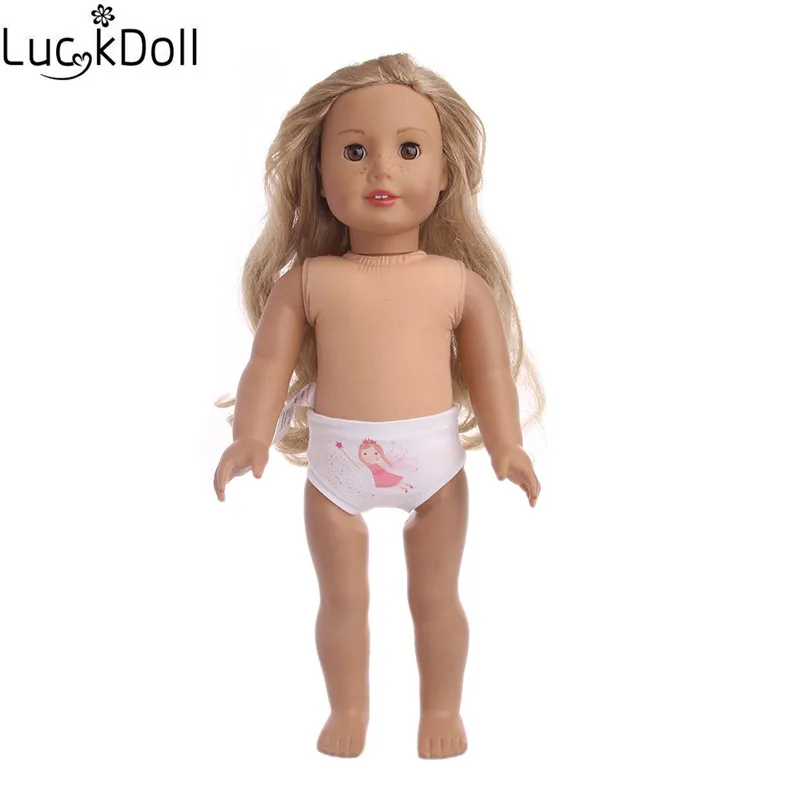 LUCKDOLL узорное нижнее белье подходит 18 дюймов Американский 43 см Детские аксессуары для кукол, игрушки для девочек, поколение, подарок на день рождения
