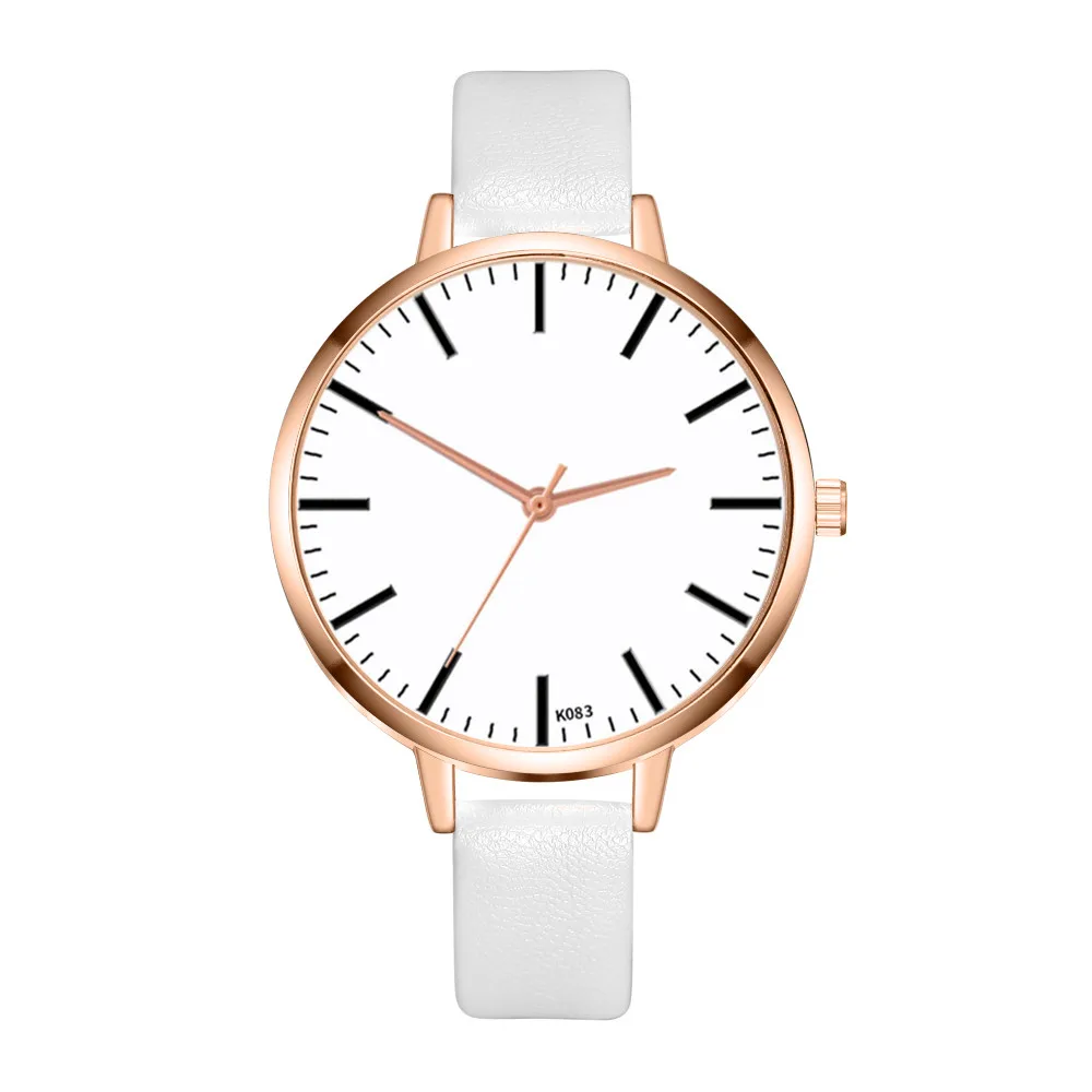 2019 высококачественные модные кожаные кварцевые аналоговые часы повседневные