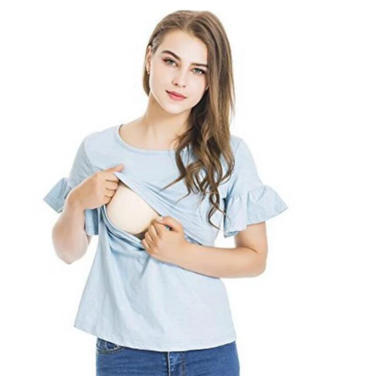 2018 Summer Maternity clothes Nursing top nursing Breastfeeding Tops pregnancy clothes for pregnant women Maternity Tops T-shirt (1)