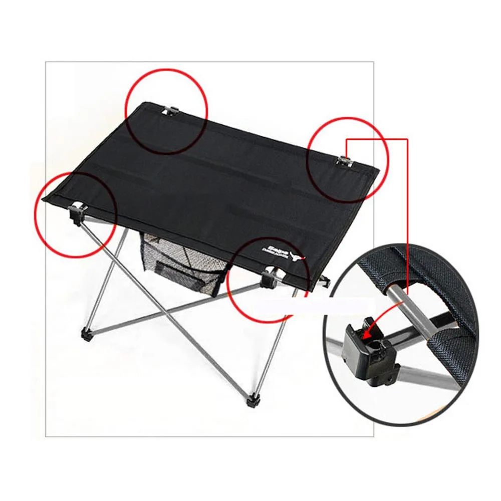 

Portable Table Folding Desk Foldable Table Camping Picnic Fishing Travel Picnic Beach Party Light Aluminum Alloy Outdoor Table
