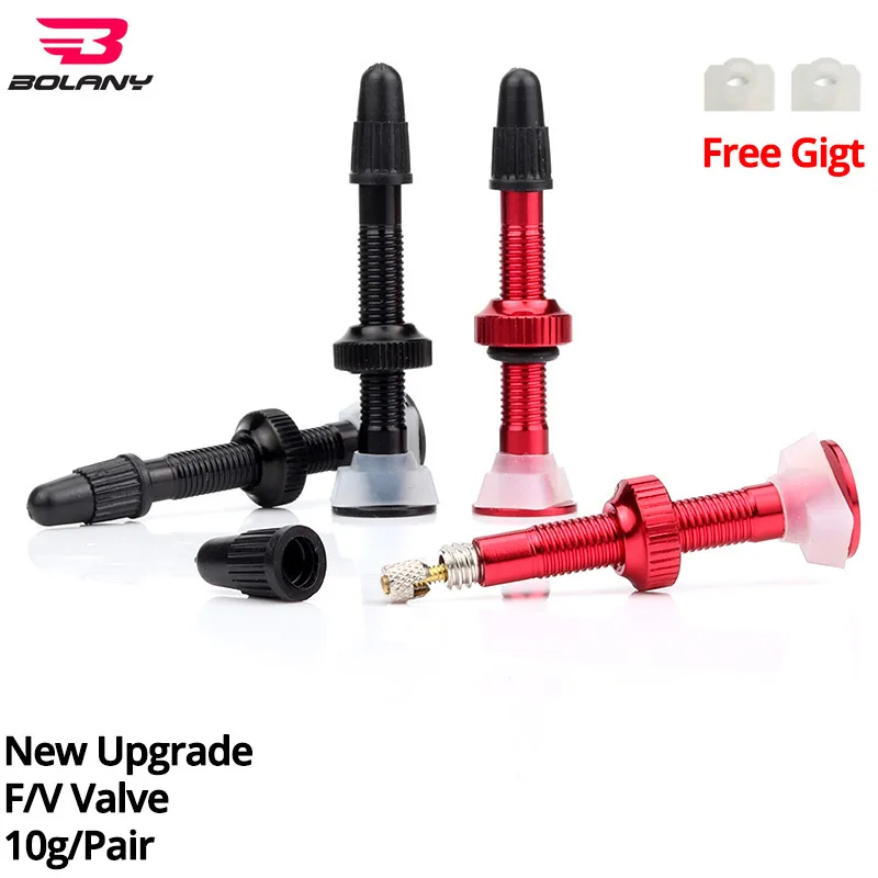 Bolany 40mm MTB Road Bike Extender Valves Ultra light Aluminum 1 Pair
