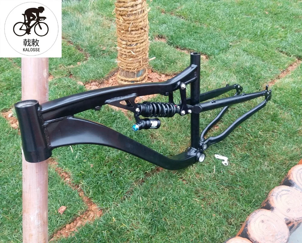 

Kalosse DH/AM full suspension bicycle frame 190mm travel Disc brakes 26*17 frame Mountain bike