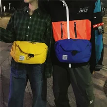 Женская поясная сумка Повседневная поясная сумка через плечо сумка-мессенджер Большая вместительная сумка из ткани Оксфорд унисекс нагрудная сумка маленький карман