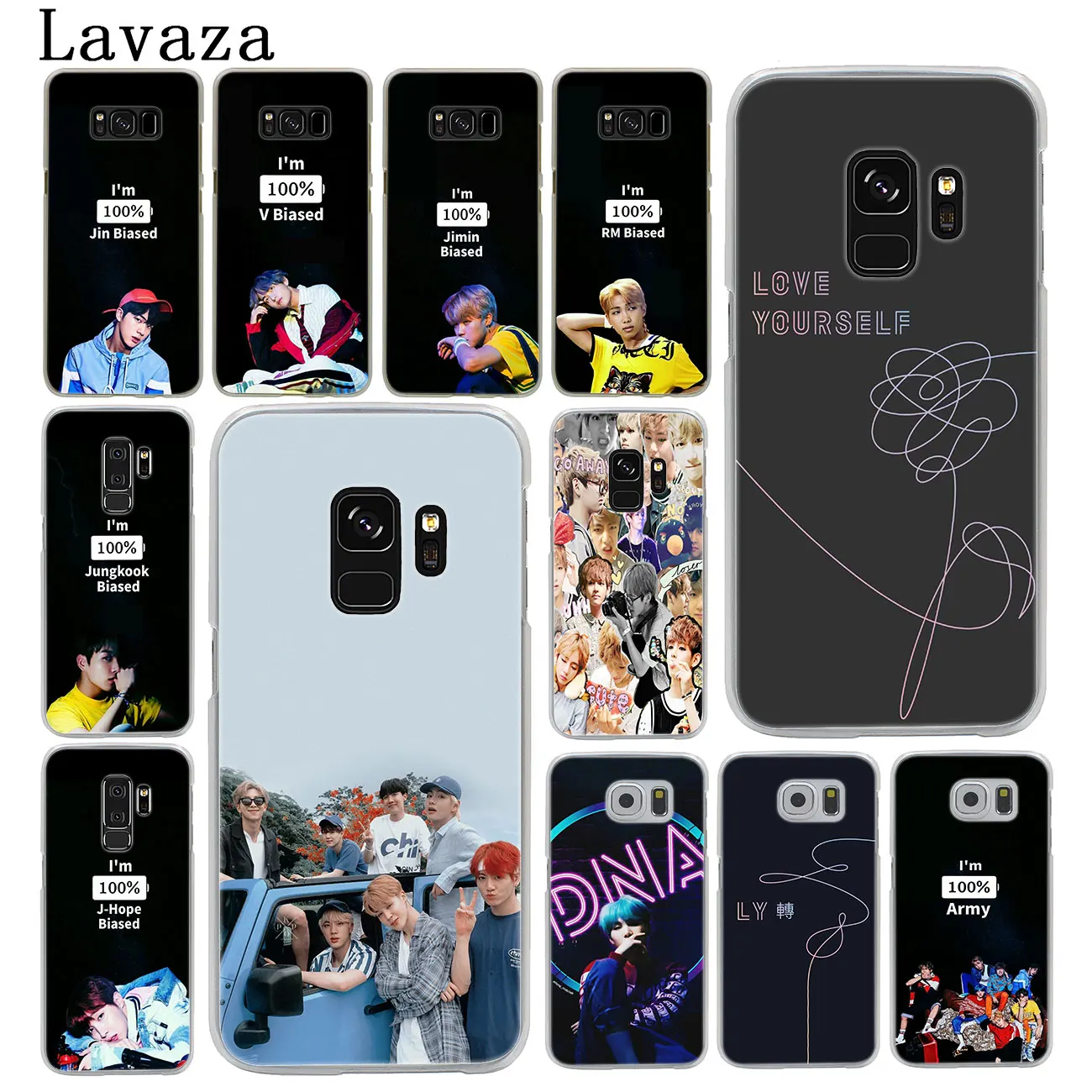 

Lavaza Rap RM JIMIN JIN SUGA J HOPE V JUNG KOOK Hard Phone Case for Samsung Galaxy S10 E S8 + S9 Plus S6 S7 Edge S10E Cover