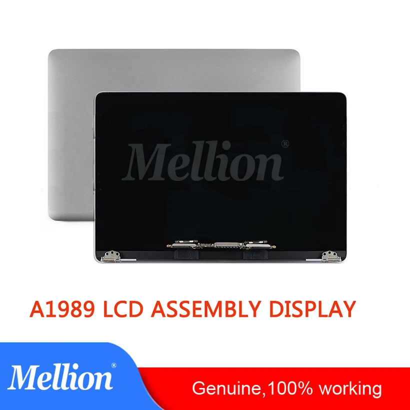 

Genuine New A1989 Laptop LCD Display Screen Assembly for MacBook Pro Retina 13" A1989 2018 with Grey/Silver Color MR9Q2 EMC3214