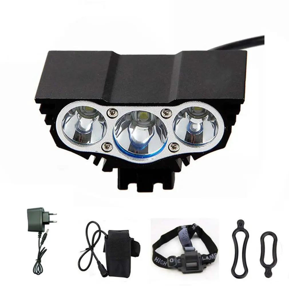 

Rechargeable Bike Light 8800mAh T6 LED X3 Bicycle Light Road Front Cycling Headlight Bike Accessories