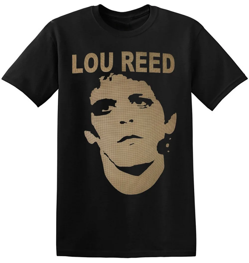 

Fitted T Shirts Men'S Short Sleeve Lou Reed O-Neck Office Tee