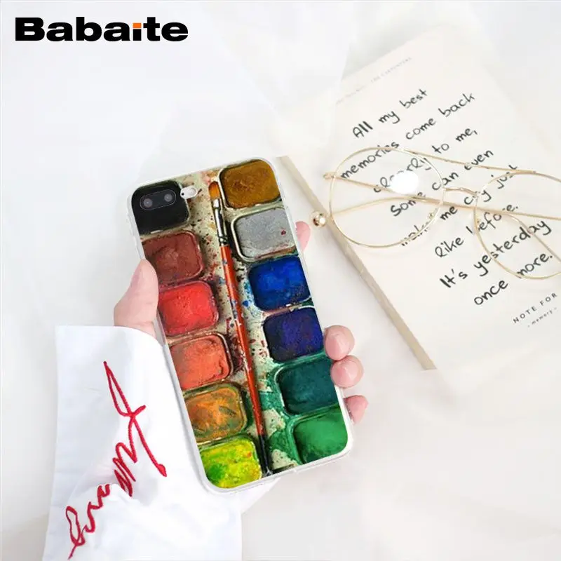 Babaite набор акварельных красок палитра краски ing Box чехол для телефона для iphone 11 Pro 11Pro Max 8 7 6 6S Plus 5 5S SE XR X XS MAX