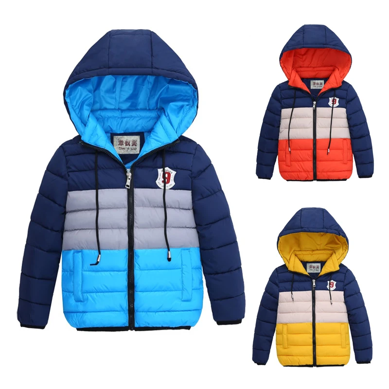 Baby Boys Jacket 2018 Winter Jacket For Boy letter Hooded Down Jacket Kids Warm Outerwear Children Clothes Infant Boys Coat