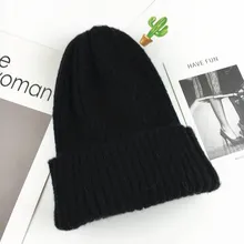 Хлопок, плотные зимние трикотажные изделия, теплая шапка, лыжная шапочка, шапочка для мужчин и женщин 31