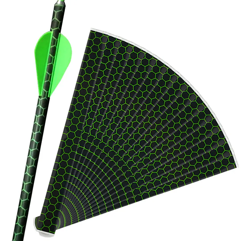 

15/30/45pcs Archery DIY Heat Shrinkable Arrow Wraps Paper Arrow Sticker Paster Wraps For Wood Bamboo Arrow Shaft