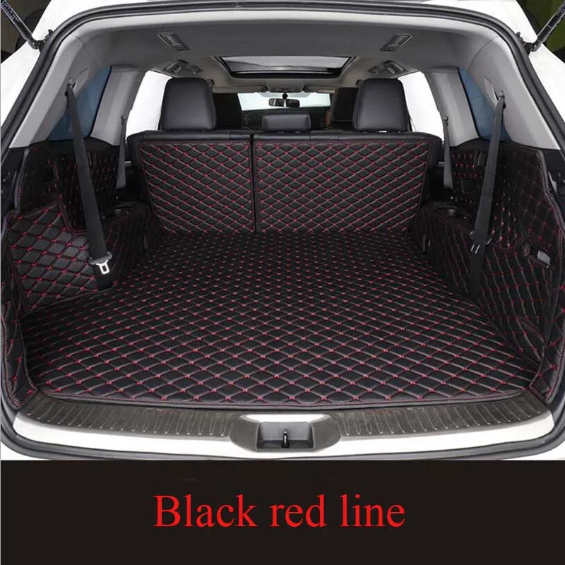 

For peugeot 308 sw 5 seats 2009-2016 Custom leather Car Trunk Mats Car Cargo Rear Boot Liner Trunk Mat Carpet styling