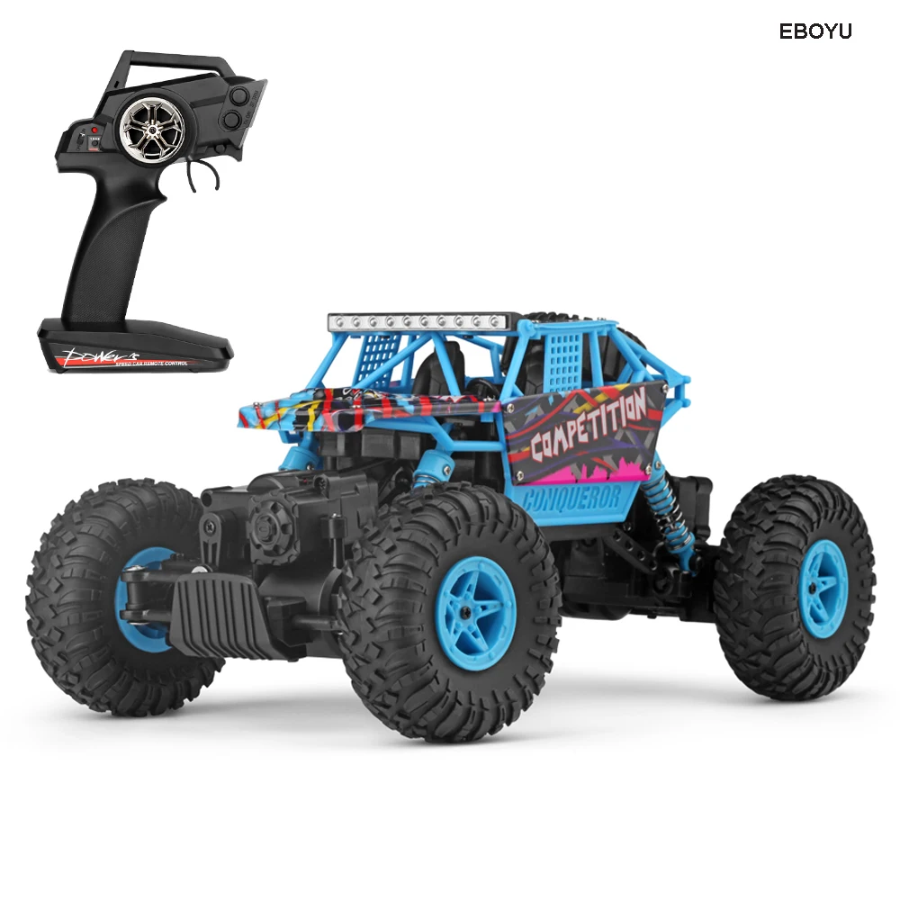 WLToys 18428 C 4WD 118 Dual Servos RC Car Rock Off Road Racing Vehicle