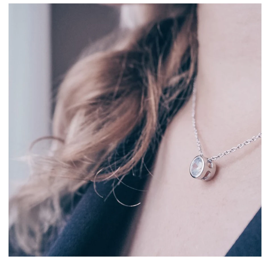Ожерелье из нержавеющей стали eManco минимализм CZ кубический цирконий ожерелье колье-цепь для женщин ювелирные изделия оптом