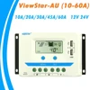EPever 60A 45A 30A 20A 10A contrôleur de chargeur solaire 12 V 24 V Auto rétro-éclairage LCD régulateur de panneau solaire double USB série viewstar-au ► Photo 1/6