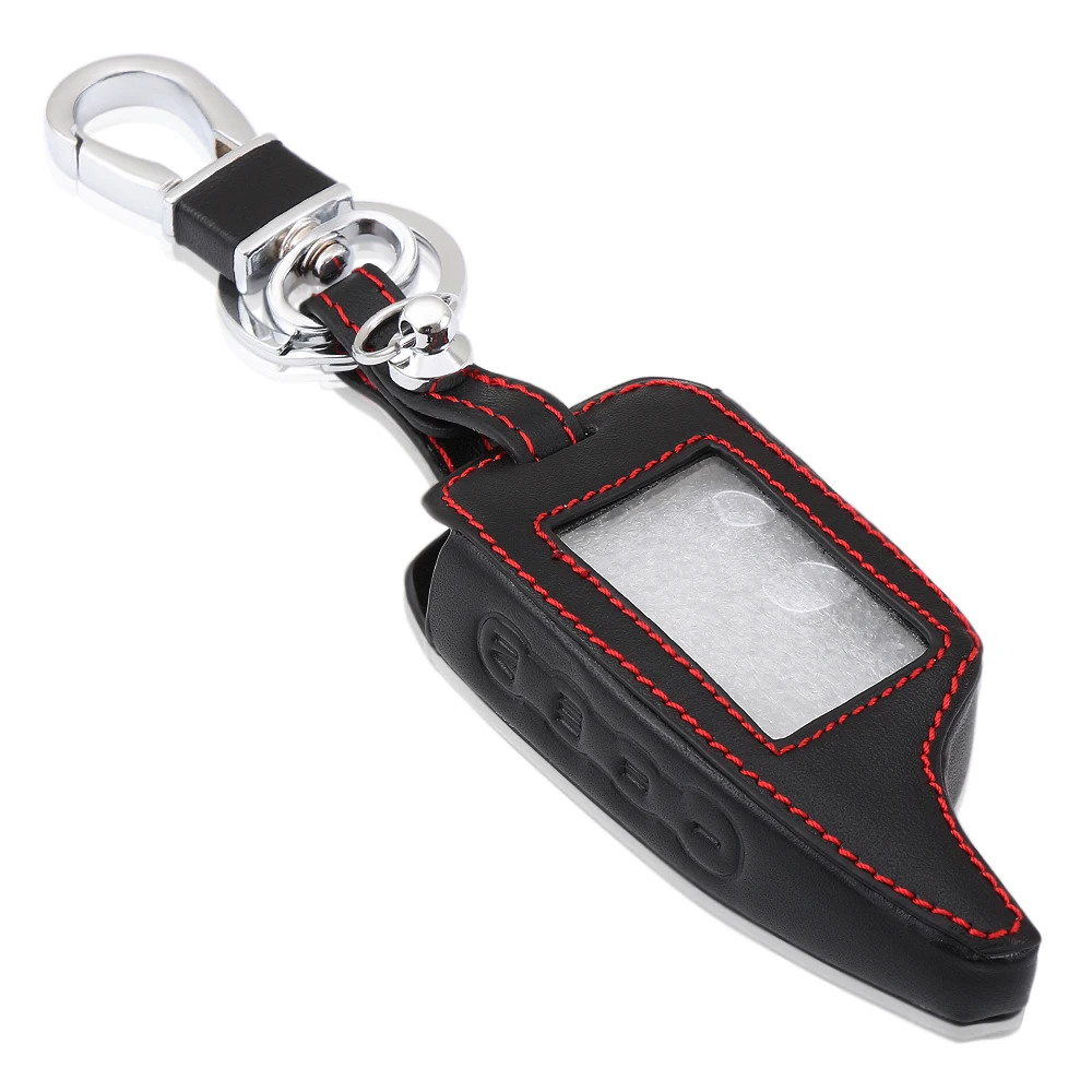 

AndyGo Car-styling for Scher Khan Magicar 5/6 Leather Case For Scher-khan Magicar M5 M6 Alarm Remote Keychain Cover Protector