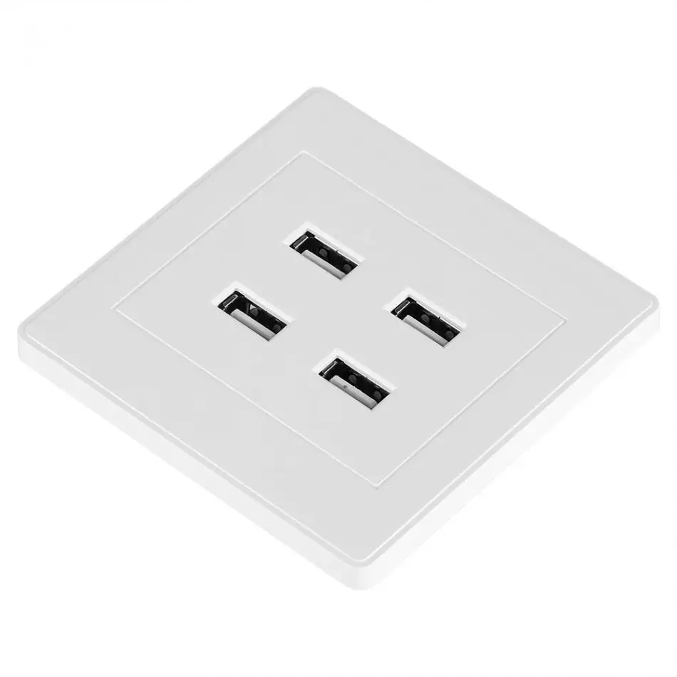 Электрическая розетка с 4 USB портами 5 в пост. Тока 110 250 В|Электрические розетки| |