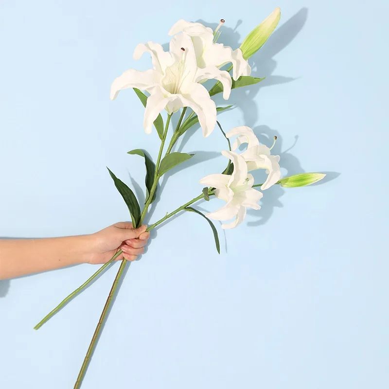 Xuanxiaotong большой искусственный PU Lilium цветы для дома декоративные наилучшие