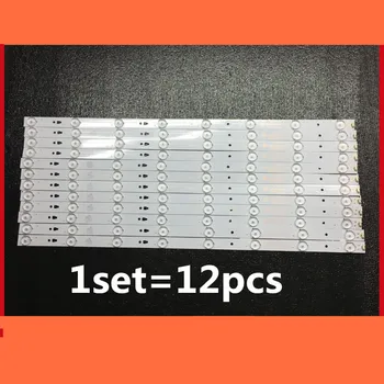 

12Pieces/set LED Backlight strip 8 lamp For Hai er LE55F3000W Light Bar LED55D8-ZC14-05(A) 30355008207 30355008210 LE55F3000W