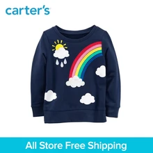 Carter’s 1-Piece baby children kids clothing Girl Spring French Terry Rainbow Sweatshirt 253H691/273H685