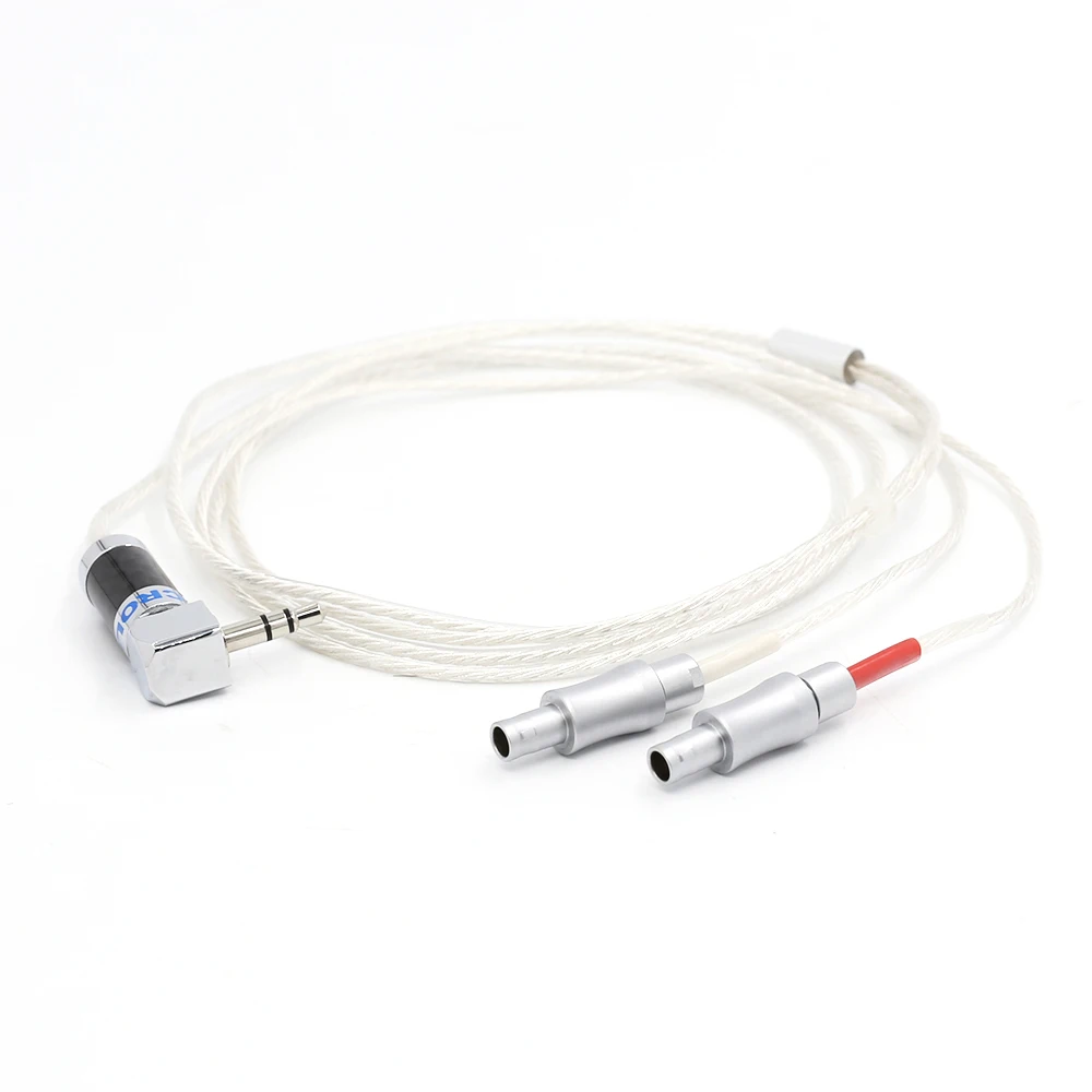 Hifi audio Silver plated 99 998 5N OFC 3 5mm connector Cable Headphone Earphone cable