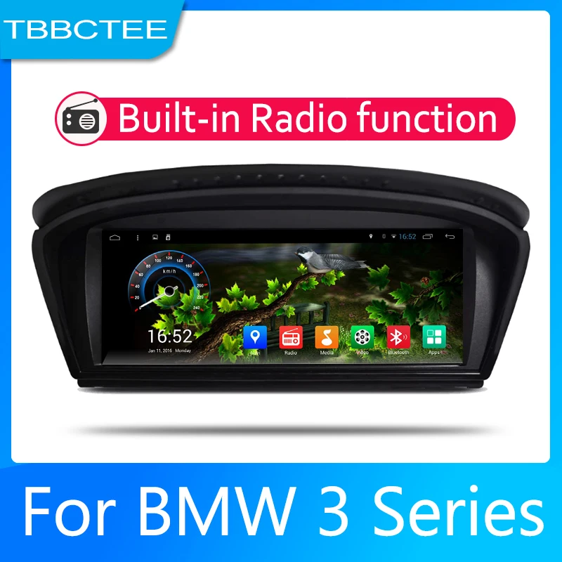 Excellent Car Android System 1080P IPS LCD Screen For BMW 3 Series E90 E91 E92 E93 2003-2008 CCC Car Radio Player GPS Navigation WiFi AUX 2