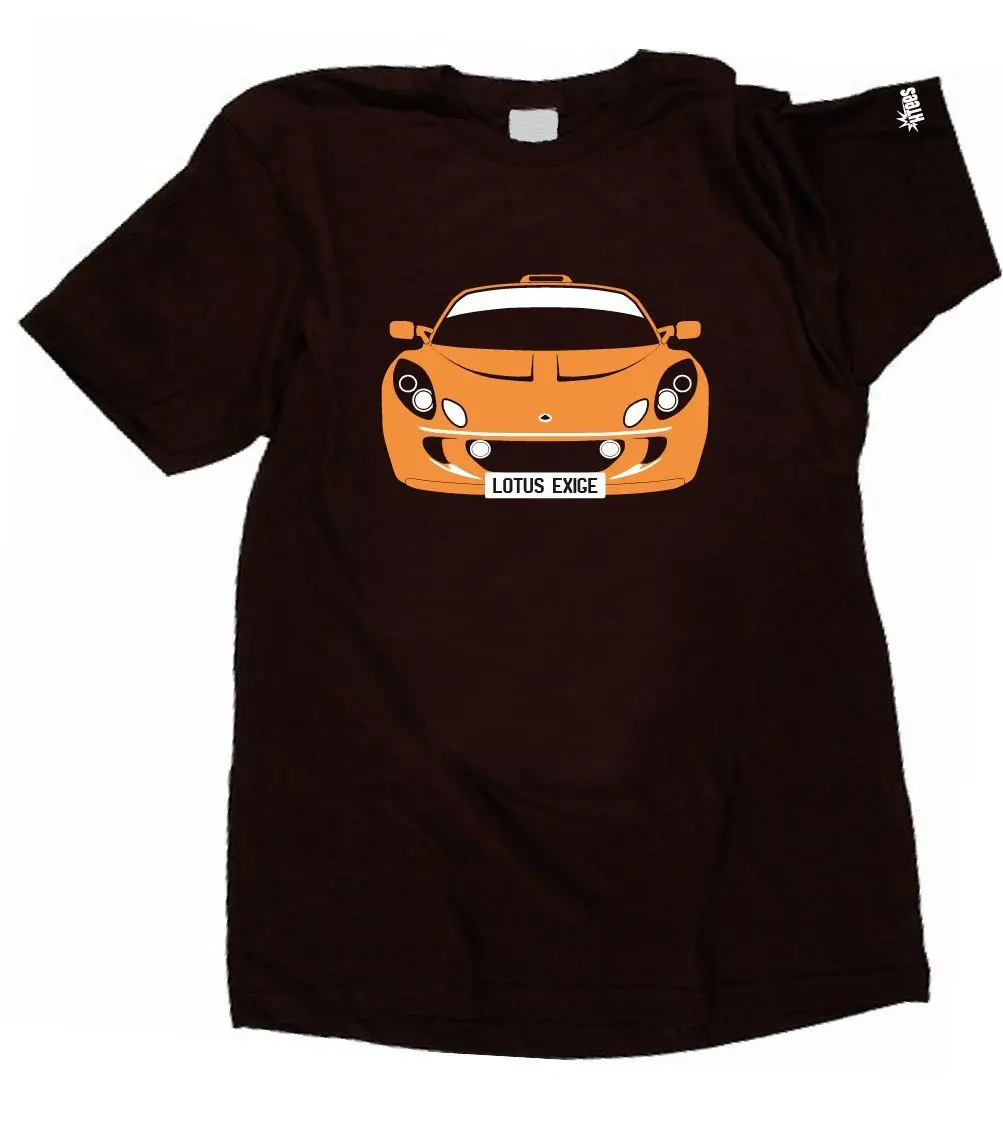 CUSTOM HTees T shirt LOTUS EXIGE S1 and S2, Pick car colour & plate, S