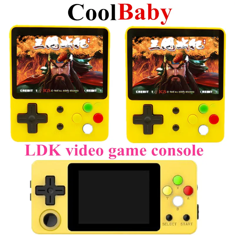  CoolBaby LDK game console 2.6inch Or horizontal Screen MiniRetro Handheld Game players portable HD 