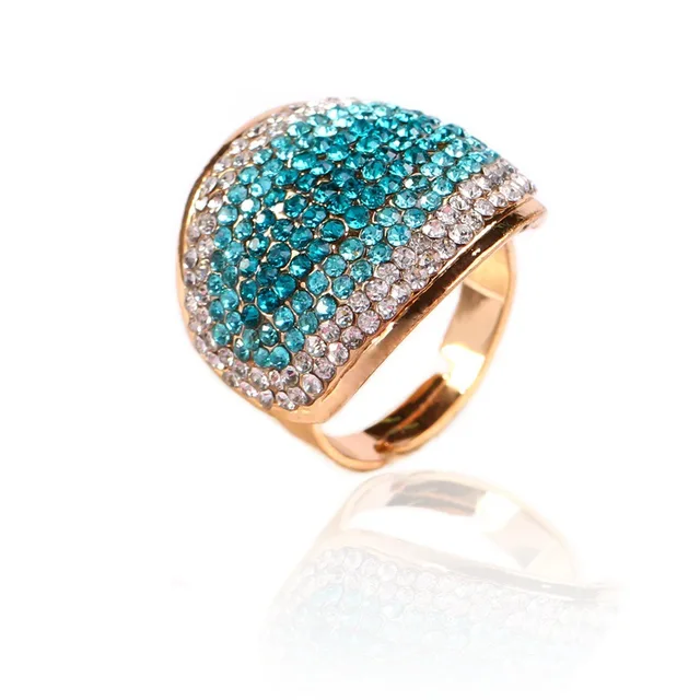 2018 Hot Exaggerated Colorful Rhinestone Statement Large Rings for Women Men Fas 2018 Hot Exaggerated Colorful Rhinestone Statement Large Rings for Women Men Fas
