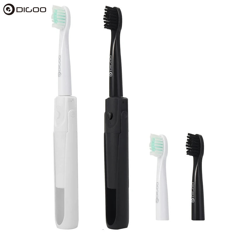 

DIGOO DG-LS11 Smart Electric Sonic Folding Travel Toothbrush with 2 Replacement Head Protable IPX7 Waterproof Intelligent