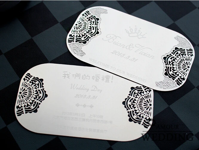 100pcs Lot Silver Wedding Invitation Creative Card Metal Invitations 100pcs Lot Silver Wedding Invitation Creative Card Metal Invitations Cards Supplies Customized Printing In From Home Garden On