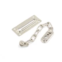 1pc Chrome chaîne porte sécurité garde loquet sécurité Peep boulon serrures armoire verrous bricolage maison outils
