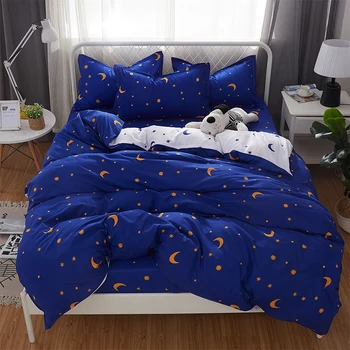 

Classic bedding set 5 size Stripe heart black bed linen 4pcs/set duvet cover set Pastoral bed sheet AB side duvet cover 2019 bed