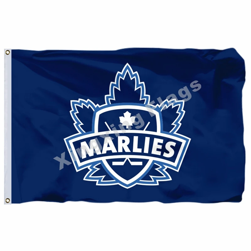 Toronto Marlies Flag 3ft X 5ft Polyester AHL Toronto Marlies Banner Flying Size No.4 90*150cm