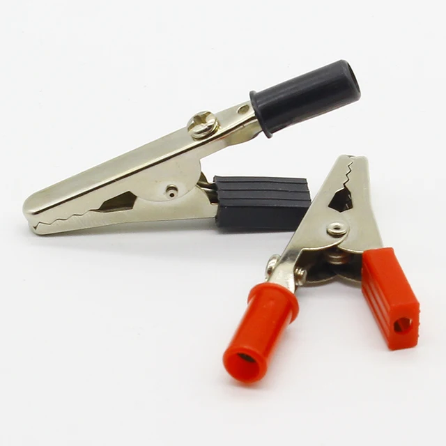High Quality Battery Holder Crocodile Clamp Large Crocodile Clamp Jacket Power Clip Test Clip