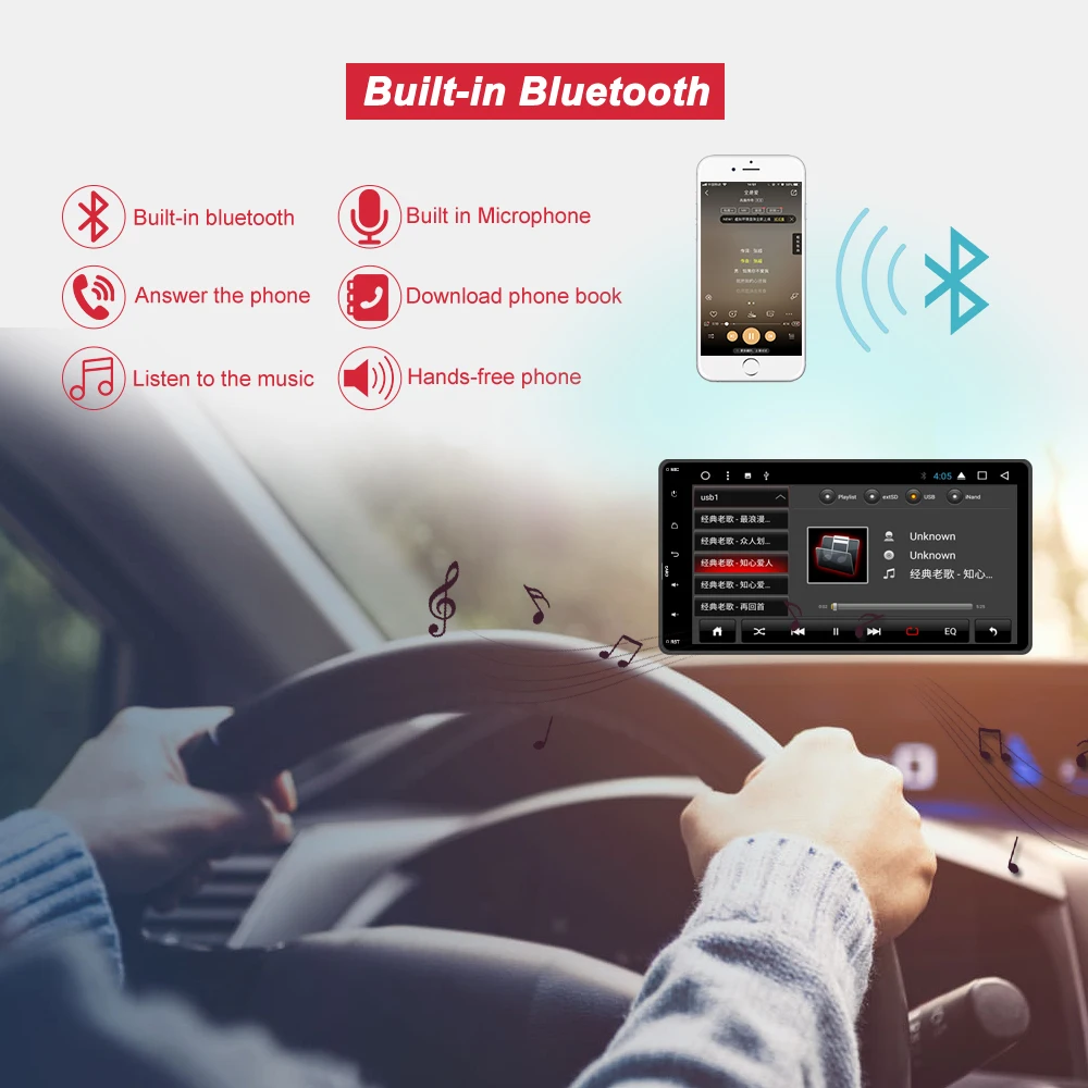 Discount Bonroad 7" Android 8.1 Car Multimedia Player For Mitsubishi outlander lancer asx car audio video stereo GPS Navigation radio 1