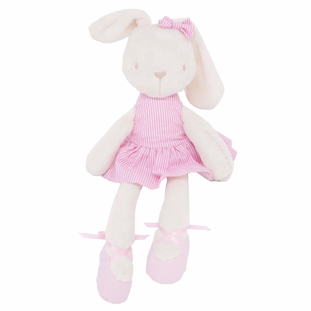 Милый 45 см Большой Мягкий чучело кролик игрушка для малышей Девушка Спящая Stufed игрушки домашние животные