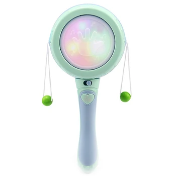 

1PC Baby Electric Rattle Drum Musical Hand Bell Drum Toys Children Early Educational Learning Musical Instrument Rattles Toy